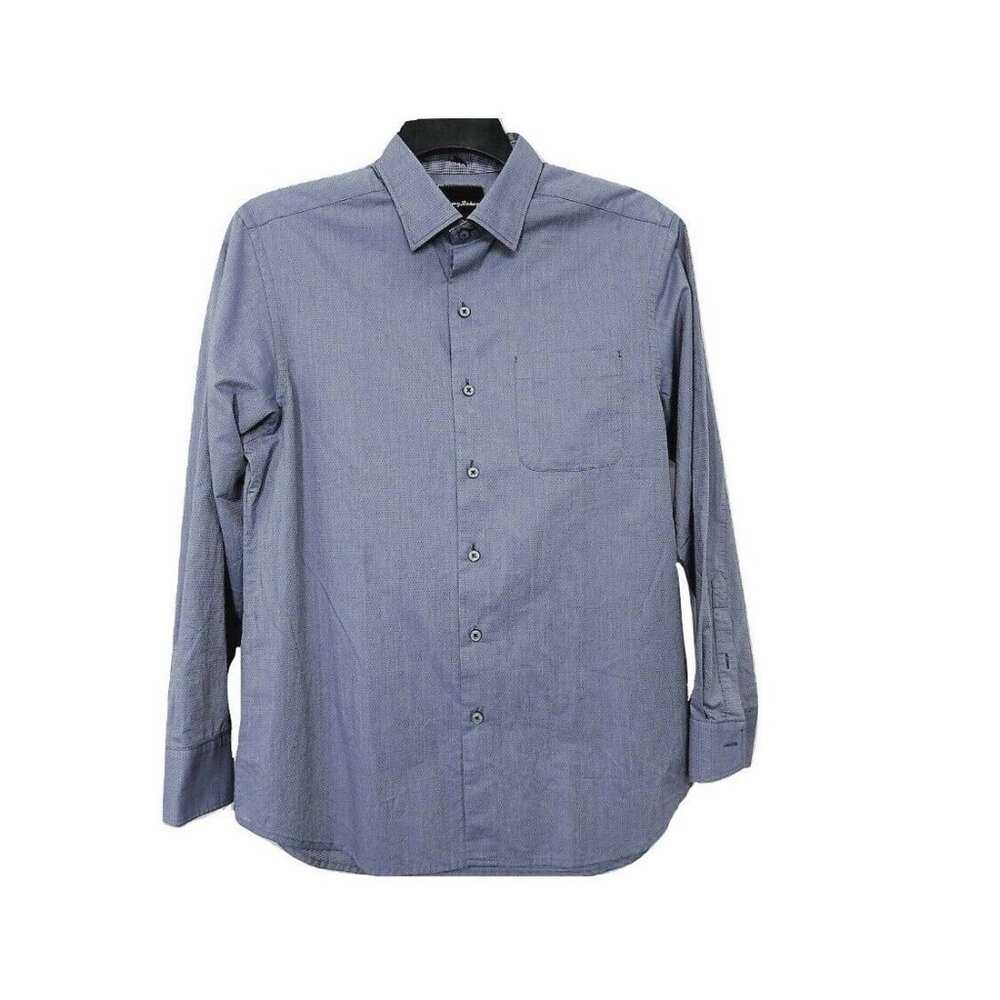 Tommy Bahama Dobby Del Sol Long Sleeve Shirt Sz Small Water Blue New